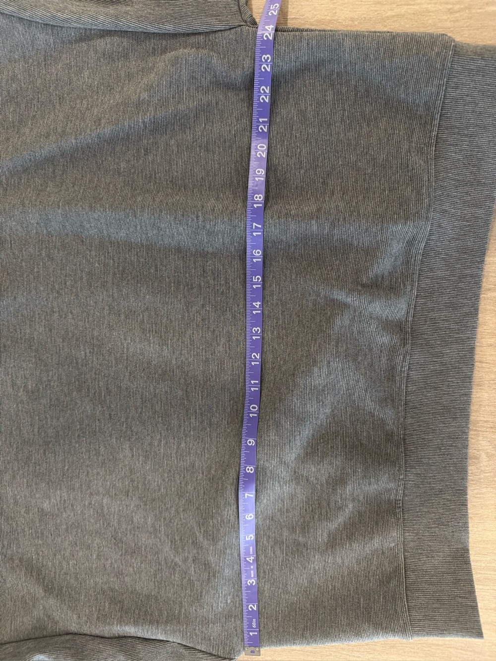 CALIA by Carrie Underwood Gray Ribbed Mock Neck Sweatshirt Size Large - Picture 8 of 9